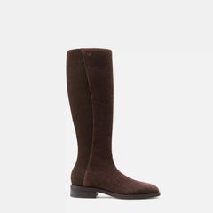 Square-Toe Knee-High Boots (Aida)