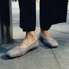 Square-Toe Margot V-Cut Flats (Margot 3.0)