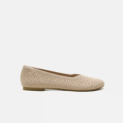 Wide Toe Knit Box Flats (Tia)