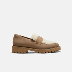 Round-Toe Chunky Heel Loafers (Franata)