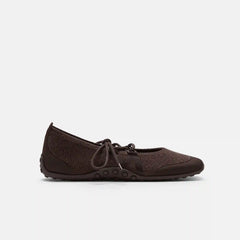 Square-Toe Hybrid Mary Janes (Cecily)
