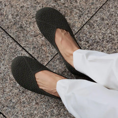 Wide Toe Knit Box Flats (Tia)