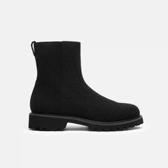 Round-Toe Wool Ankle Boots (Freja)
