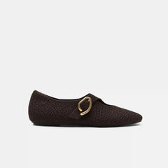Mini Square-Toe Mary-Jane Flats (Jovin)