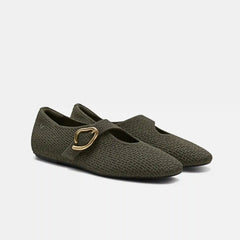 Mini Square-Toe Mary-Jane Flats (Jovin)