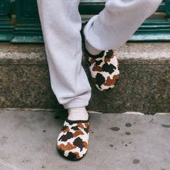 Round-Toe Clog Mules (Buna)