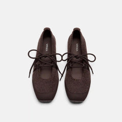 Square-Toe Hybrid Mary Janes (Cecily)