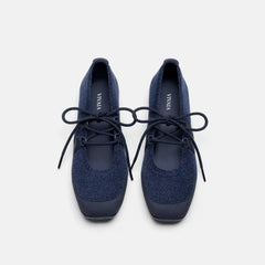 Square-Toe Hybrid Mary Janes (Cecily)